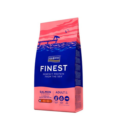 Fish4Dogs Finest Adult Salmon With Potato Small or Large Kibble 6kg