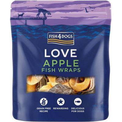 Fish4Dogs Love Apple Fish Wraps 90g - Ormskirk Pets