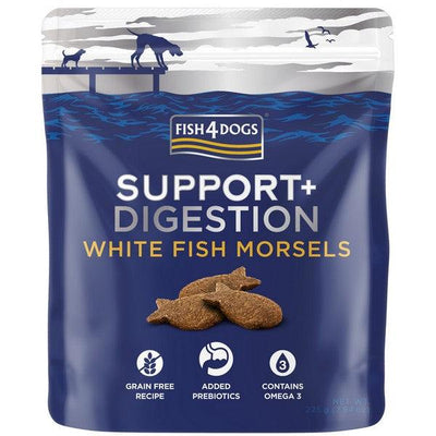 Fish4Dogs Support+ Digestion White Fish Morsels 225g - Ormskirk Pets