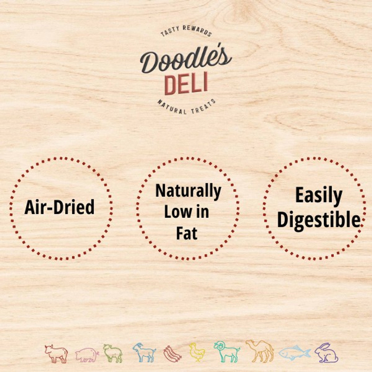 Doodles Deli Air Dried Pig Foot 1kg