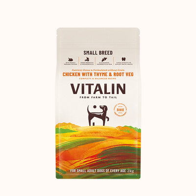 Vitalin Small Breed Adult Chicken with Veg & Thyme 2kg