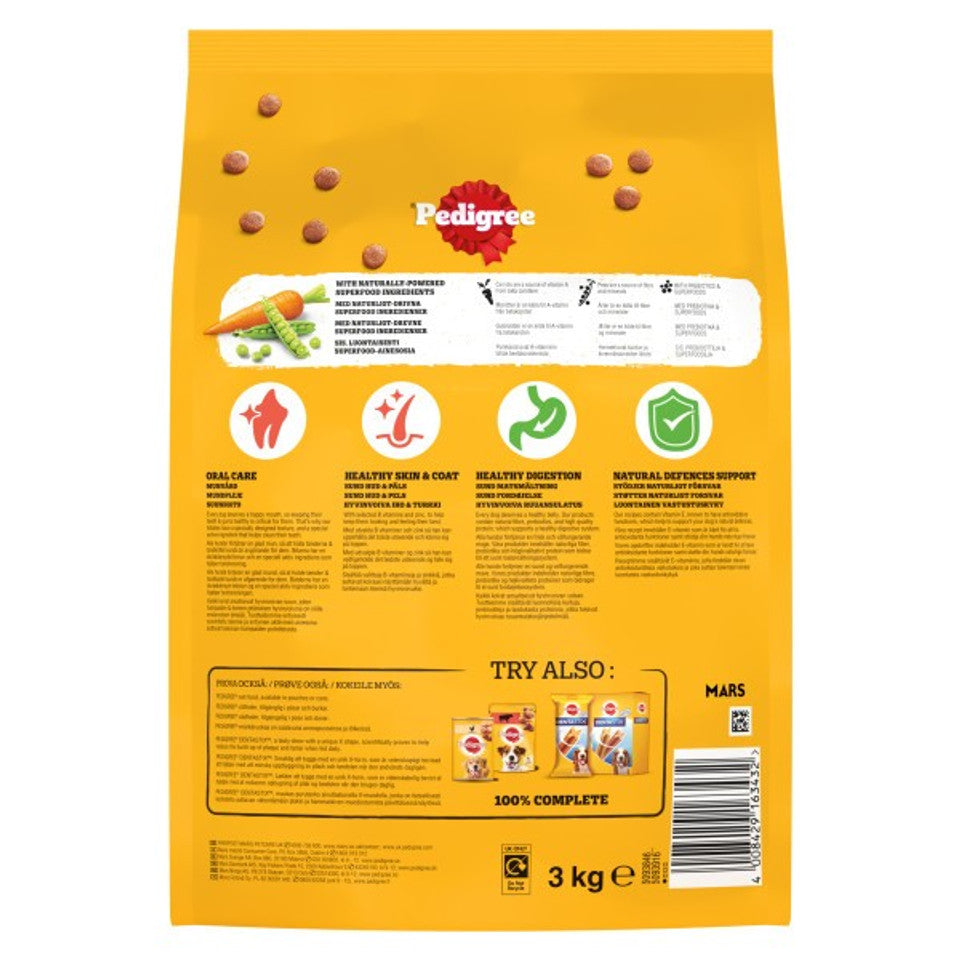 PEDIGREE Small Dog Complete Dry with Poultry and Vegetables 3kg