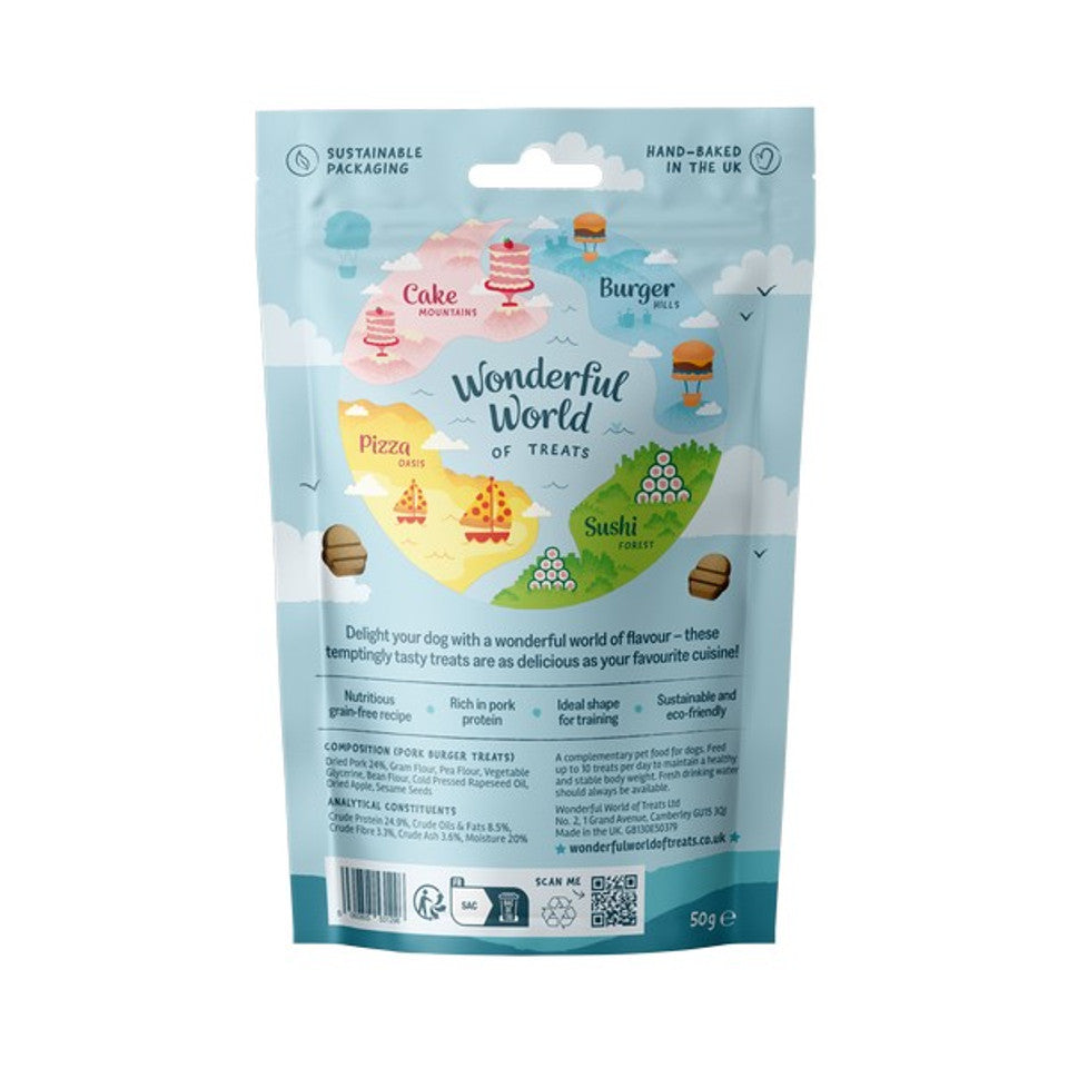 Wonderful World Of Treats Pork Burgers 50G