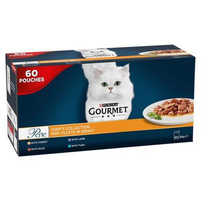 Gourmet Perle 7+ Senior Cat Chef's Collection 60 X 85G