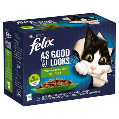 Felix As Good As It Looks Favourites Selection With Veg In Jelly 12 X 85G