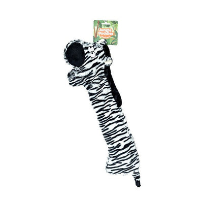 Animal Instincts Jungle Buddies Plush Zebra with Paper Crinkle Toy