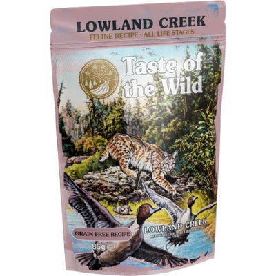 Taste Of The Wild Lowland Creek Chunks and Gravy Cat Pouch 12x85g