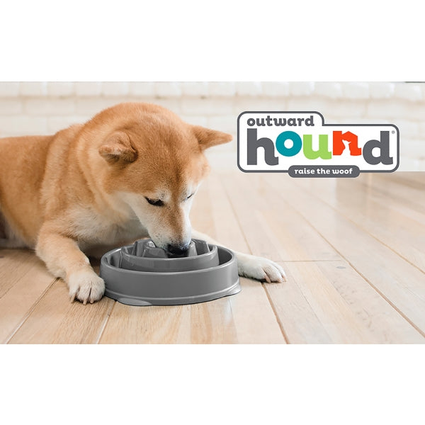 Rosewood Outward Hound Fun Feeder Drop Grey Medium Dog Puzzle Toy