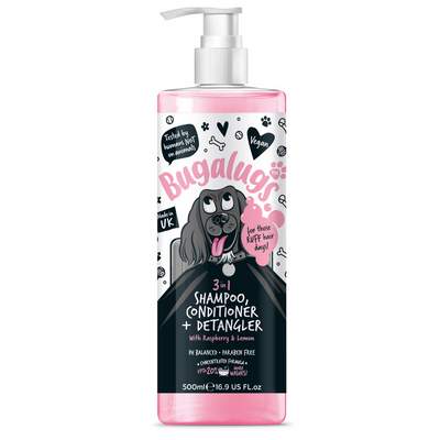 Bugalugs 3 In 1 Shampoo, Conditioner & Detangler 500Ml