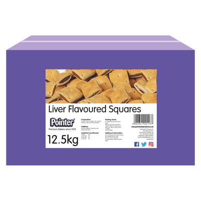 Pointer Liver Flavoured Squares 12.5Kg - Ormskirk Pets