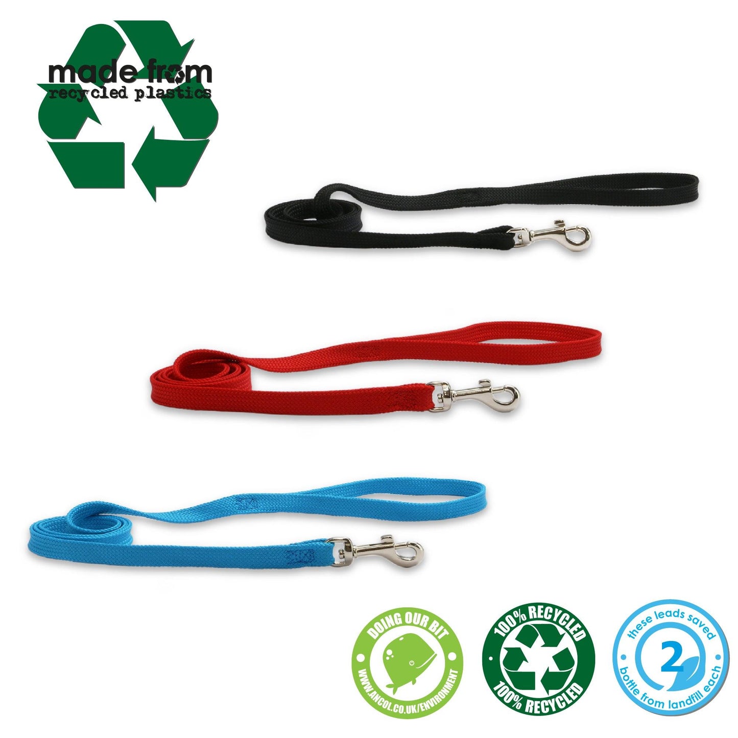 Ancol Softweave Lead Red Made From 1mx10mm - Ormskirk Pets