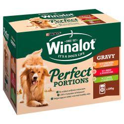 Winalot Pouch Perfect Portions Beef & Chicken & Lamb in Gravy 12 Pack 100g - Ormskirk Pets