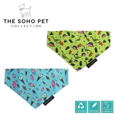 Ancol Dino/Ice Cream Patterned Bandana - Ormskirk Pets