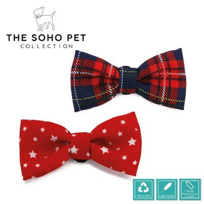 Ancol Tartan/Star Patterned Bow Tie - Ormskirk Pets