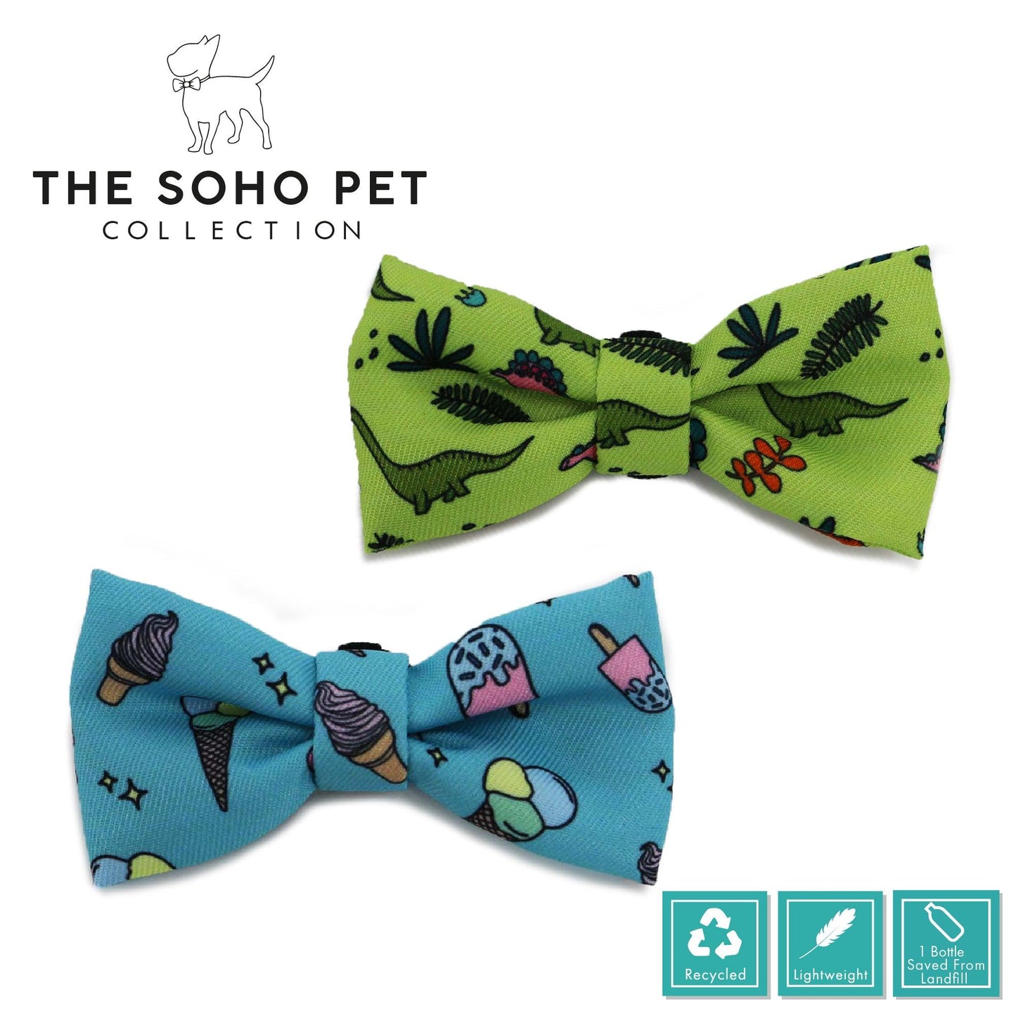 Ancol Dino/Icecream Patterned Bow Tie - Ormskirk Pets