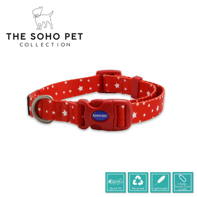 Ancol Star Patterned Collar M - Ormskirk Pets