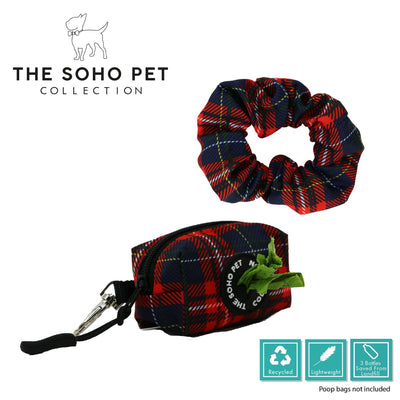Ancol Tartan Patterned Poop Bag and Scrunchie - Ormskirk Pets
