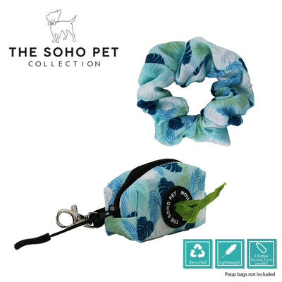 Ancol Leaf Patterned Poop Bag and Scrunchie - Ormskirk Pets