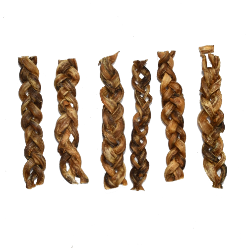 Healthy Paws Buffalo Braided Pizzle 6 Inch - 1KG Bag