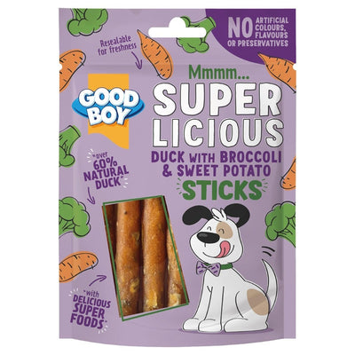 Good Boy Superlicious - Duck with Broccoli & Sweet Potato Sticks 70G