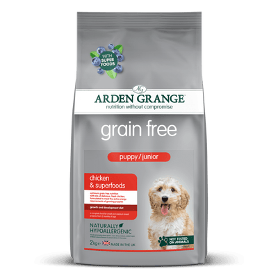 Arden Grange Puppy/Junior Grain Free Chicken Superfoods, 2KG - Ormskirk Pets