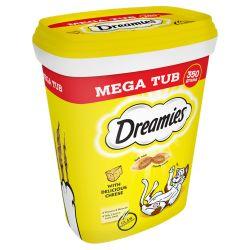 Dreamies Mega Tub Pack Cheese Adult Cat Treat 350g - Ormskirk Pets