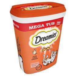 Dreamies Mega Tub Pack Chicken Adult Cat Treat 350g - Ormskirk Pets