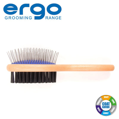 Ancol Wood Handle Double Sided Brush S - Ormskirk Pets