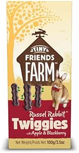 TINY FRIENDS FARM RUSSEL RABBIT TWIGGIES APPLE & BLACKBERRY 100g