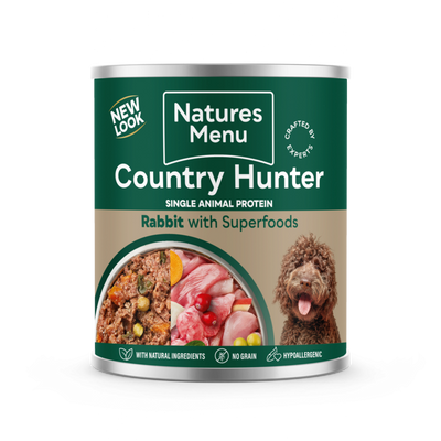 Natures Menu Country Hunter Rabbit with Superfoods 600g x6