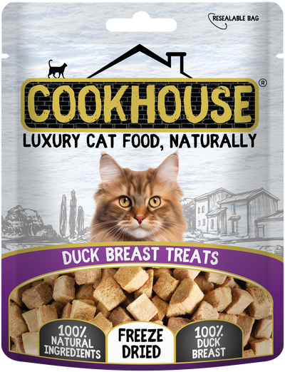 Cookhouse Luxury Cat Treats Freeze Dried Duck Breast 10g