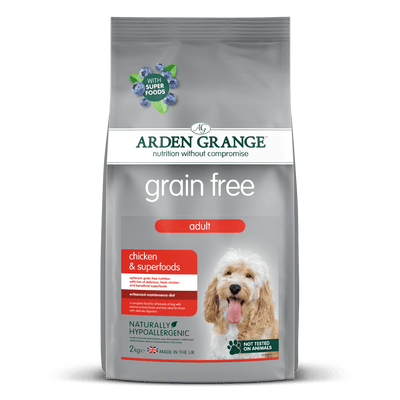 Arden Grange Dog Adult Grain Free Chicken Superfoods 2kg - Ormskirk Pets
