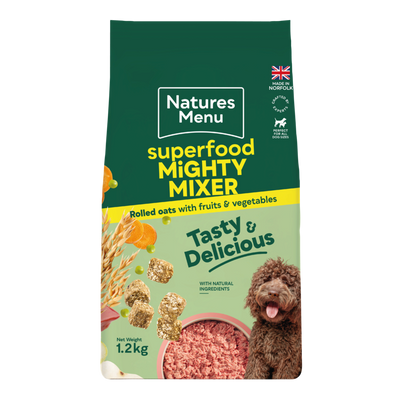 Natures Menu Country Hunter Superfood Mighty Mixer Rolled Oats with Fruit & Vegetables 1.2kg