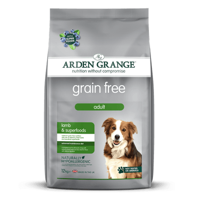 Arden Grange Dog Adult Grain Free Lamb Superfoods 12kg - Ormskirk Pets