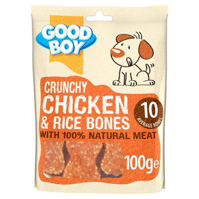 Good Boy Crunchy Chicken & Rice Bones 100g