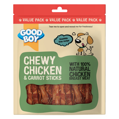Good Boy Chewy Chicken & Carrot Sticks 320g