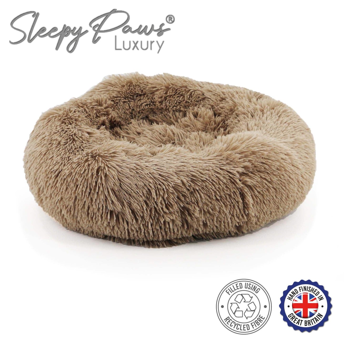 Ancol Super Plush Donut Bed 50cm Oatmeal - Ormskirk Pets