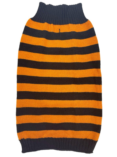 Halloween Freddy orange/ black stripe jumper - Ormskirk Pets
