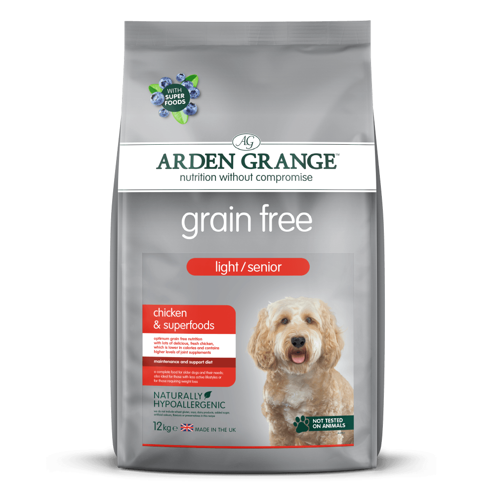 Arden Grange Senior Dog Light Grain Free Chicken Superfoods, 12KG - Ormskirk Pets