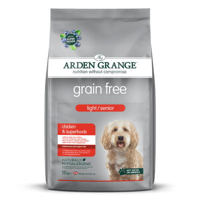 Arden Grange Senior Dog Light Grain Free Chicken Superfoods, 12KG - Ormskirk Pets