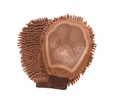 Dirty Dog Grooming Mitt Grey