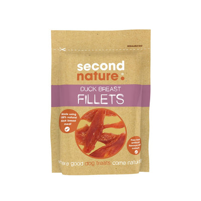 Second Nature Dog Treats Duck Breast Fillets 80g