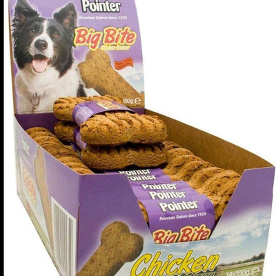 Pointer Big Bite Bone with Chicken Dog Treats x 14 - Ormskirk Pets