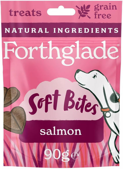Forthglade Soft Bite Grain Free Salmon Treat, 90g x 8