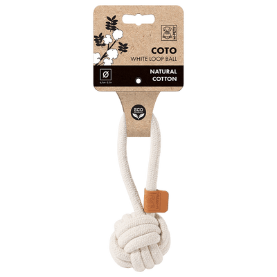 M-PETS Coto White Loop Ball 6.5cm