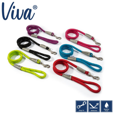 Ancol Viva Rope Lead Reflective Red 1.07mx12mm - Ormskirk Pets