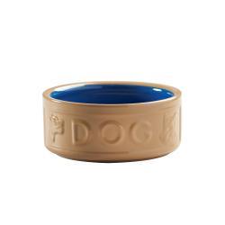 Mason Cash 15cm Cane & Blue Lettered Dog Bowl 6" - Ormskirk Pets