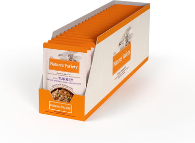Natures Variety Turkey Bites in Gravy Cat Pate 85g x 22 pouches