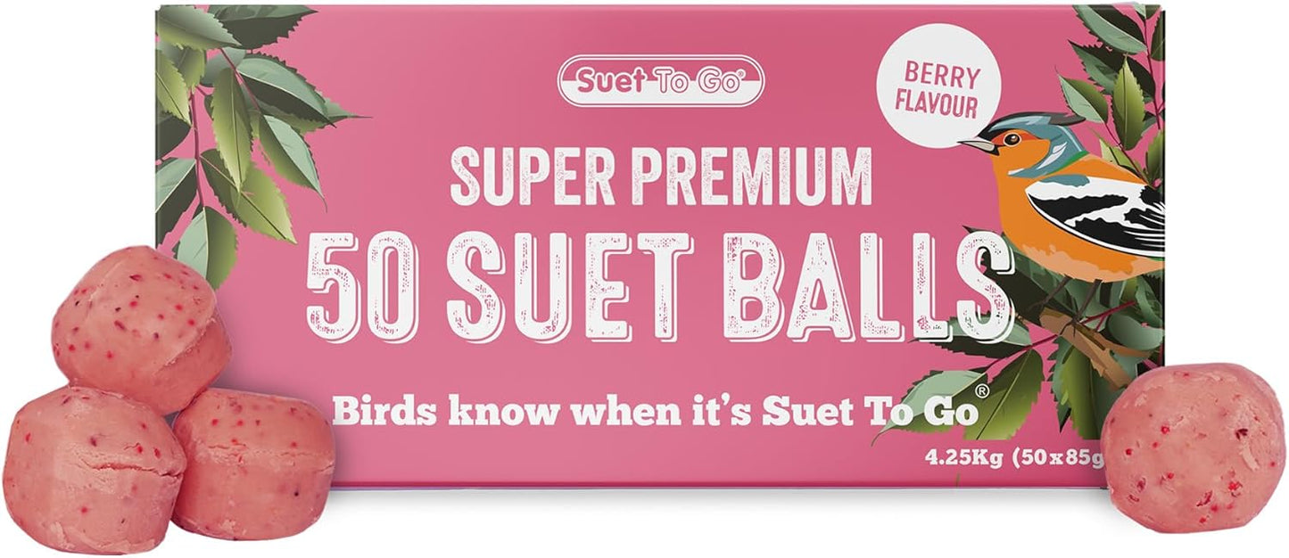 SUET TO GO SUPER PREMIUM SUET BALLS BERRY 50 balls