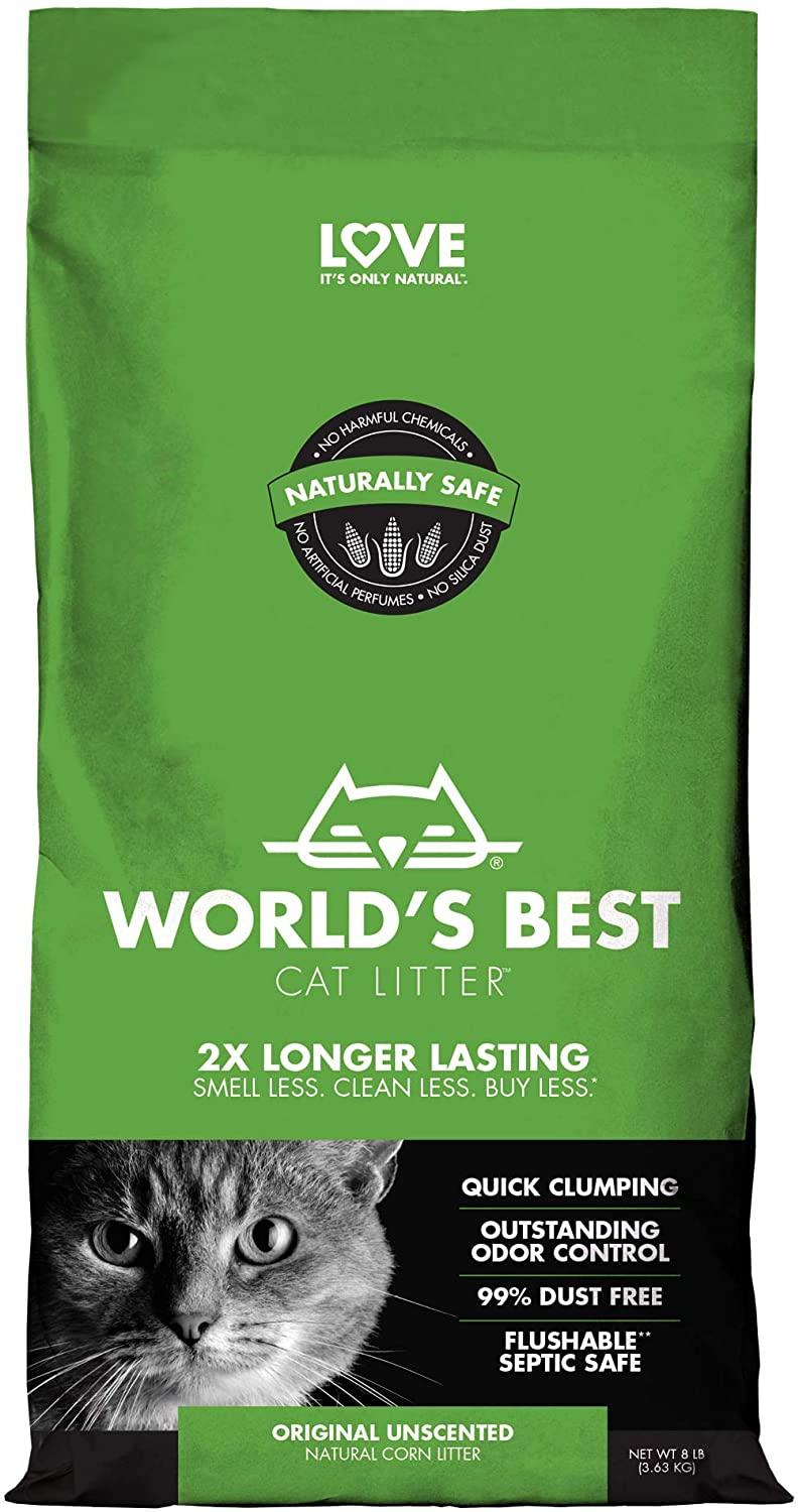Worlds Best Cat Litter 8lb Original Unscented (3.63kg) - Ormskirk Pets